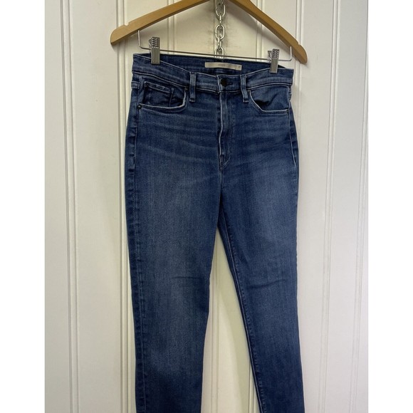 Hudson Barbara Skinny Ankle Jeans Women 27 High Rise‎ Stretch Blue Denim - Picture 2 of 11